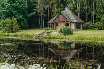 Фото номера Дом с 1 спальней Дома для отпуска Log Cabin г. Padure 66